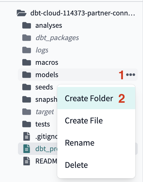 Create folder